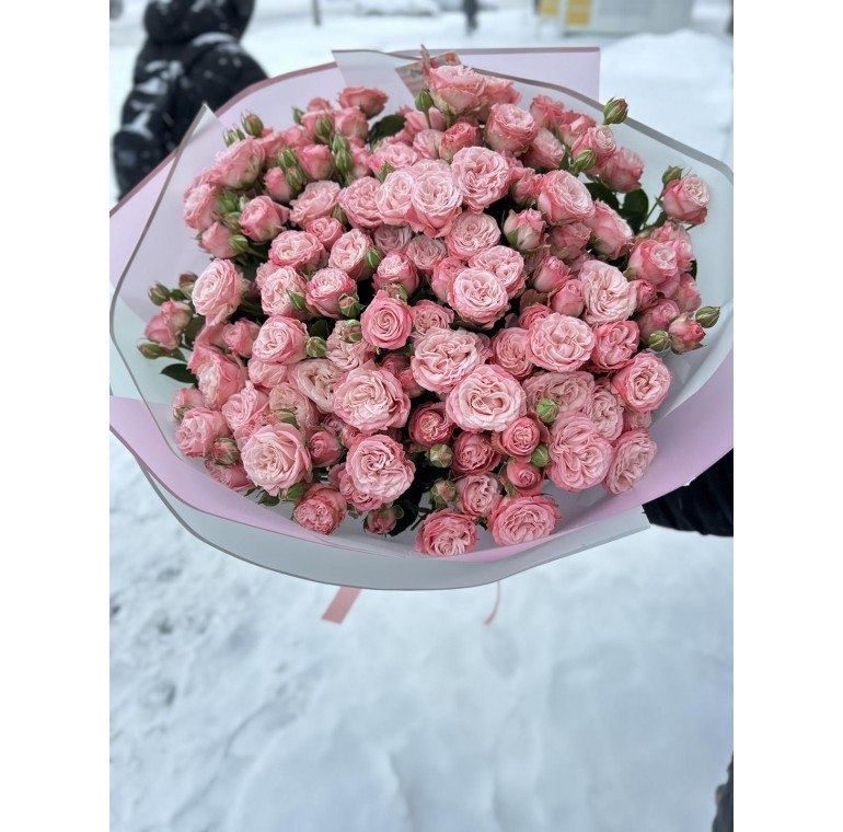 БУКЕТИК ИЗ 31 ПИОНОВИДНОЙ РОЗЫ